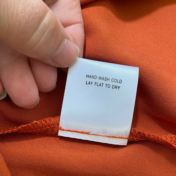 Modcloth Burnt Orange Tank Top with Tie Back. Small New No Tag - Picture 4 of 5